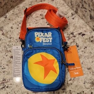 Disney Pixar Fest 2024 Blue and Orange Crossbody Bag